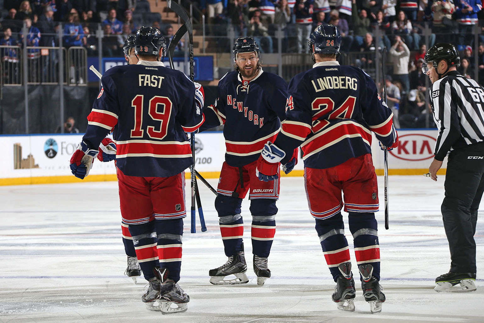 February 11, 2017: The New York Rangers face the Colorado Avalanche at Madison Square Garden in New York City.