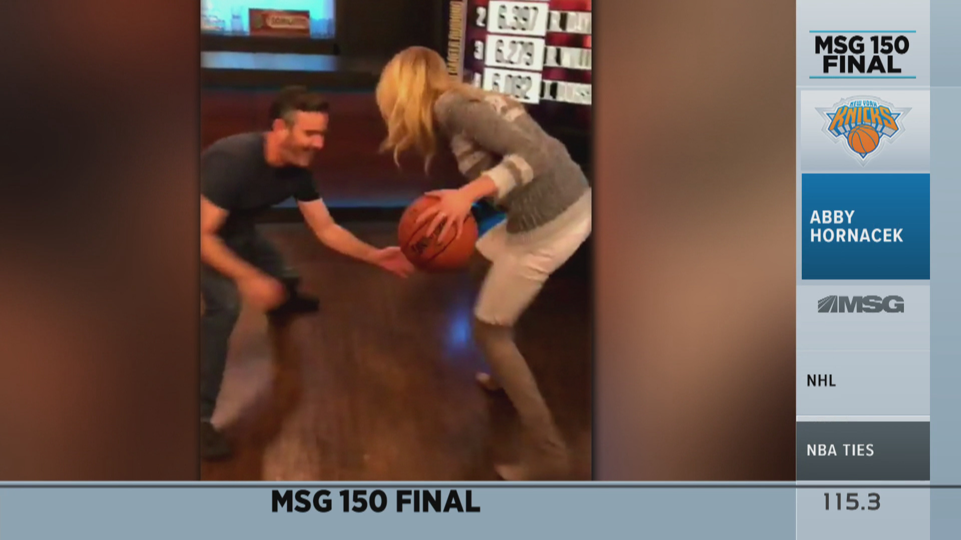 Abby Hornacek Has Moves Like Her Dad - MSGNetworks.com