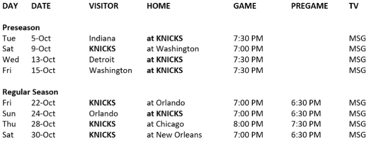 msg-networks-announces-2021-22-new-york-knicks-telecast-schedule